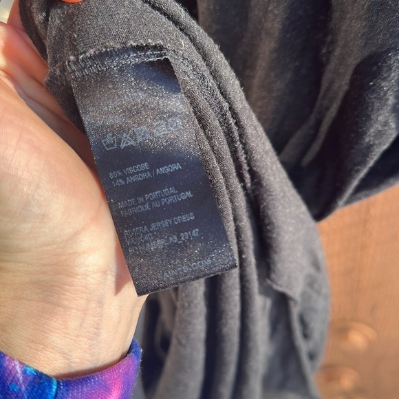 All Saints Riviera draped Dress in black small angora original - Picture 8 of 11